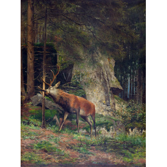 РЕПРОДУКЦИИ НА КАРТИНИ Елен в гората (1888)